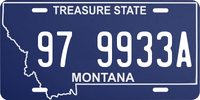 MT license plate 979933A