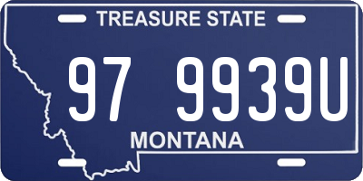 MT license plate 979939U