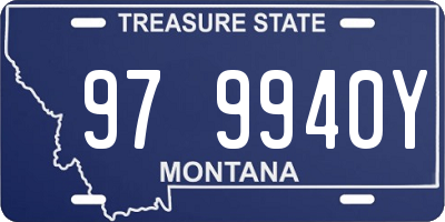 MT license plate 979940Y