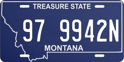 MT license plate 979942N
