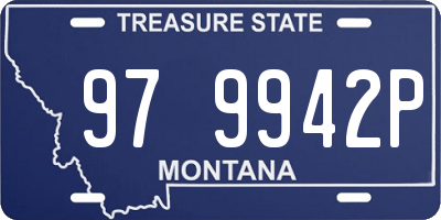 MT license plate 979942P