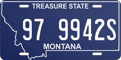 MT license plate 979942S