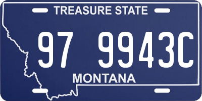 MT license plate 979943C