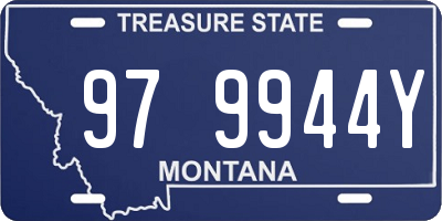 MT license plate 979944Y
