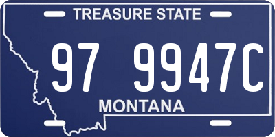 MT license plate 979947C