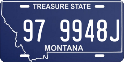 MT license plate 979948J