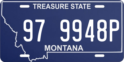 MT license plate 979948P