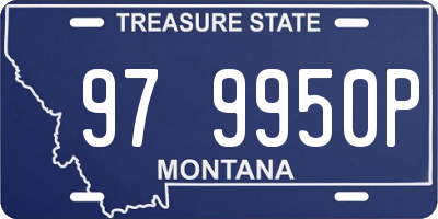 MT license plate 979950P