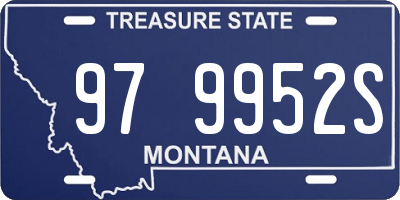MT license plate 979952S