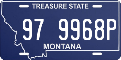 MT license plate 979968P