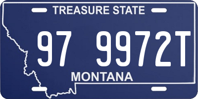 MT license plate 979972T