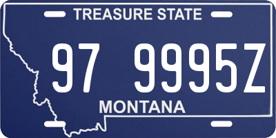 MT license plate 979995Z