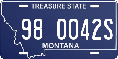 MT license plate 980042S
