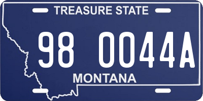MT license plate 980044A