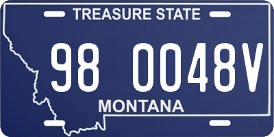 MT license plate 980048V