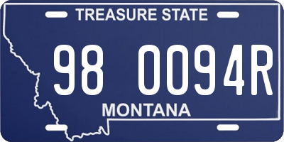 MT license plate 980094R