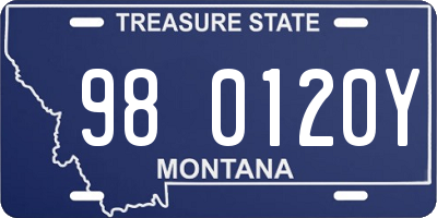 MT license plate 980120Y