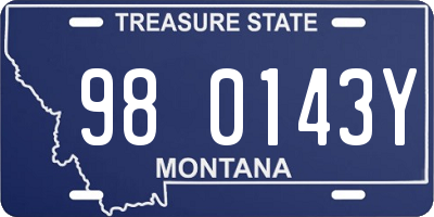 MT license plate 980143Y
