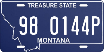 MT license plate 980144P