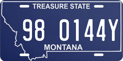 MT license plate 980144Y