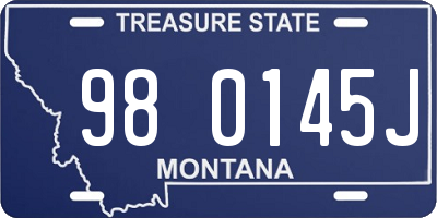 MT license plate 980145J