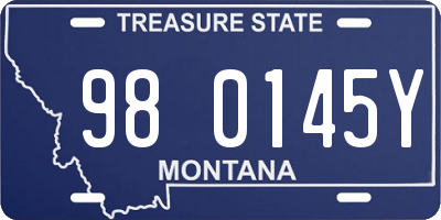 MT license plate 980145Y