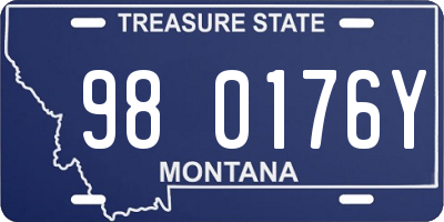MT license plate 980176Y