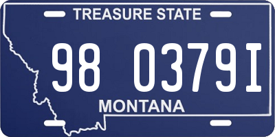 MT license plate 980379I