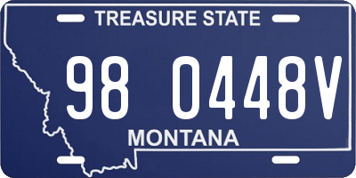 MT license plate 980448V