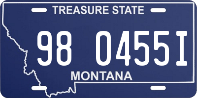 MT license plate 980455I