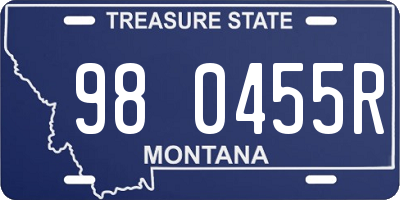 MT license plate 980455R