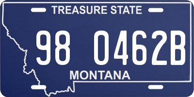 MT license plate 980462B