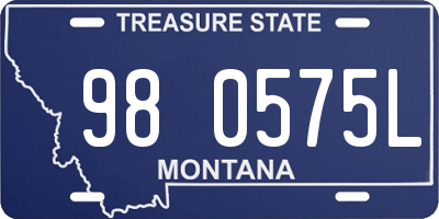 MT license plate 980575L