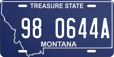 MT license plate 980644A