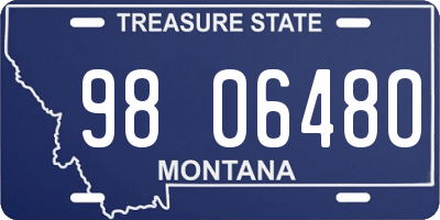 MT license plate 980648O