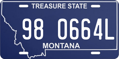 MT license plate 980664L