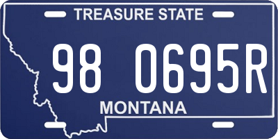 MT license plate 980695R