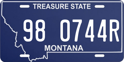 MT license plate 980744R