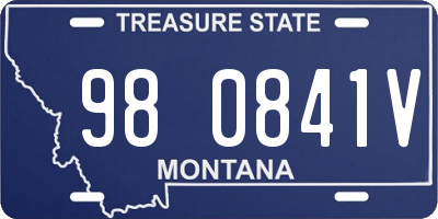 MT license plate 980841V