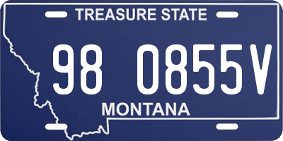 MT license plate 980855V