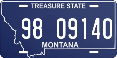 MT license plate 980914O