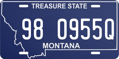 MT license plate 980955Q