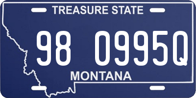MT license plate 980995Q