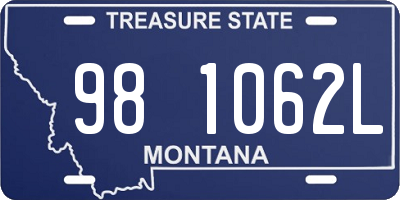 MT license plate 981062L