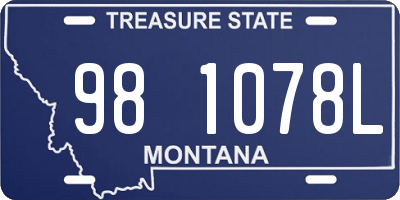 MT license plate 981078L