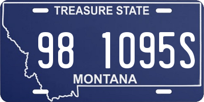 MT license plate 981095S