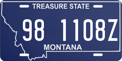 MT license plate 981108Z