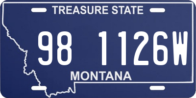 MT license plate 981126W