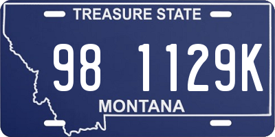 MT license plate 981129K