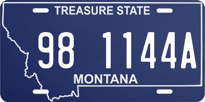 MT license plate 981144A